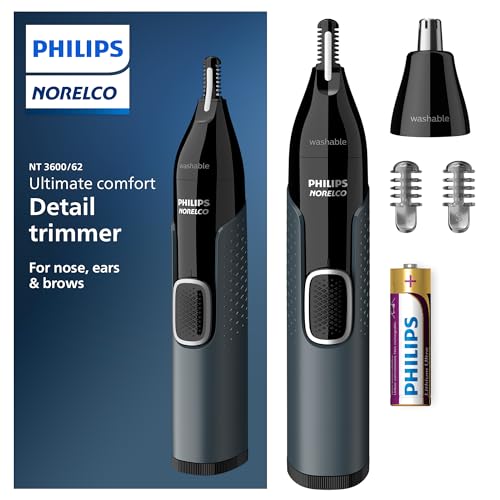Norelco Philips Nose Trimmer 3000, for Nose, Ears Eyebrows, NT3600/62 Beauty and Personal Care Norelco