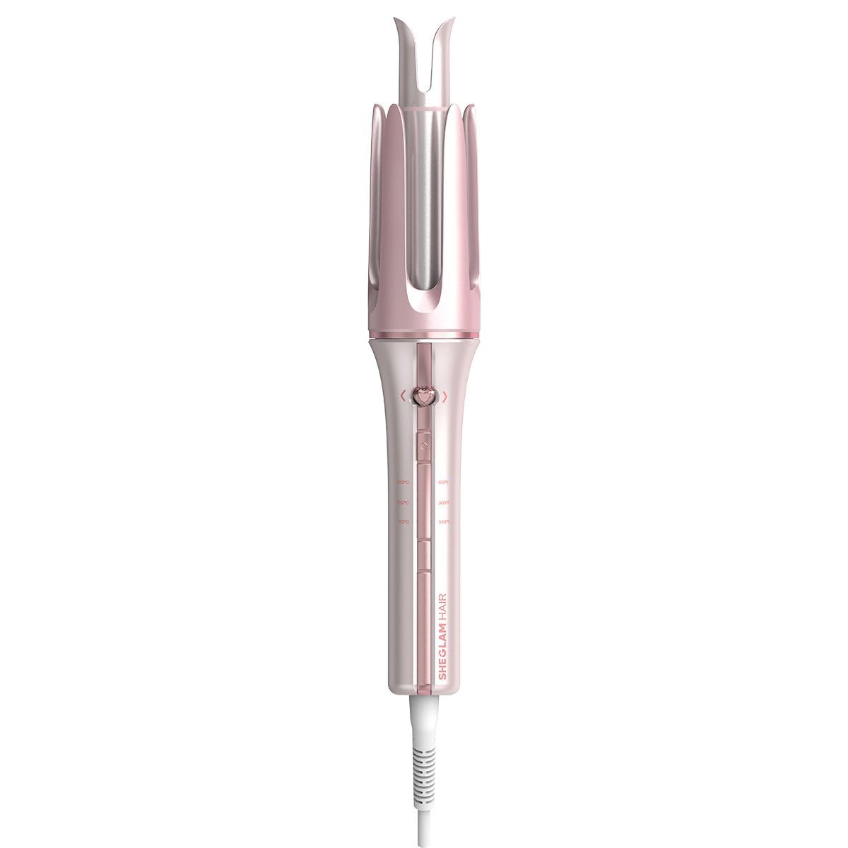 SHEGLAM Pink Curling Iron Automatic Gift for Woman (Pink, 1.25 inch) Cupid's Charm One-Touch Instant Curler Beauty and Personal Care SHEGLAM Default Title