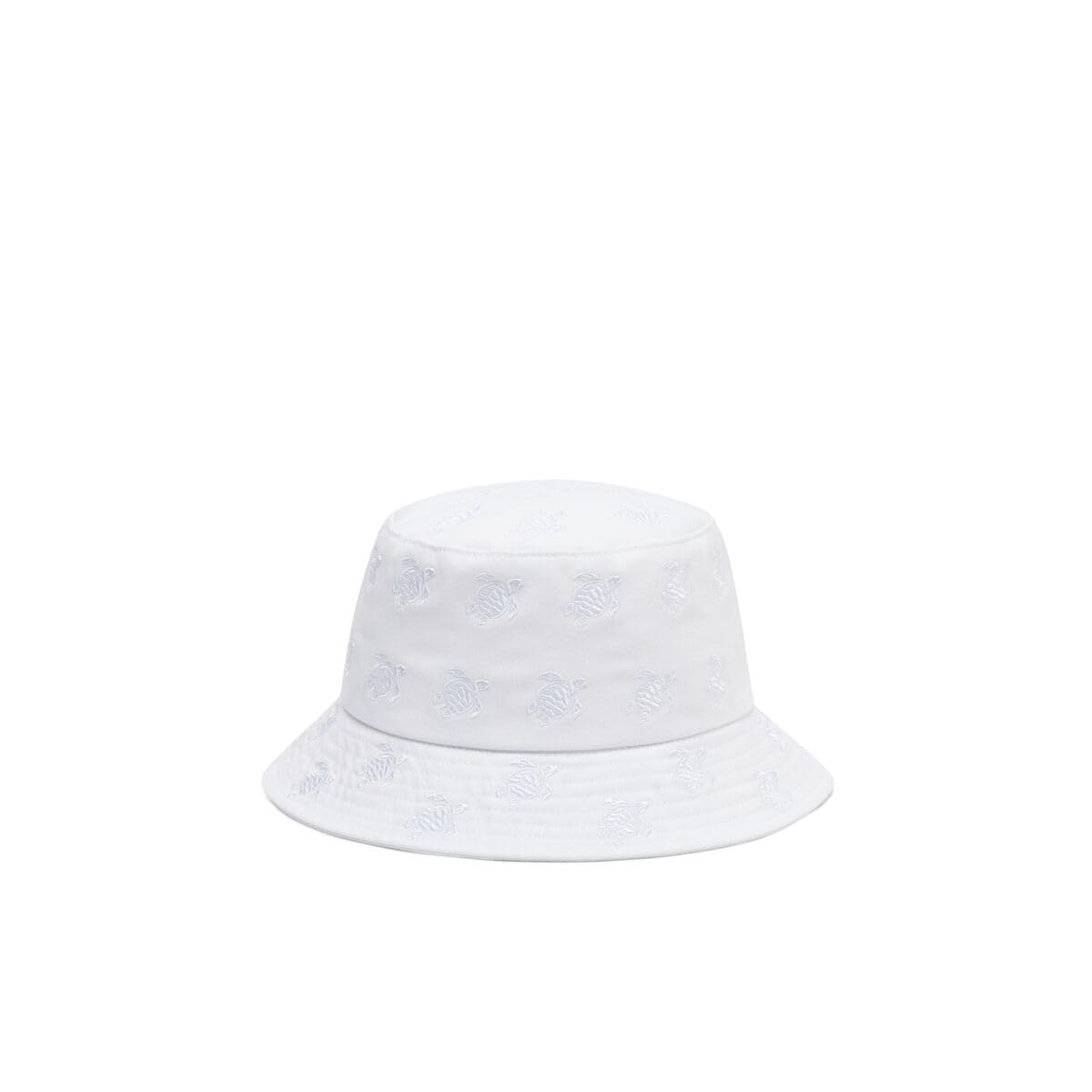 Vilebrequin Embroidered Bucket Hat Turtles All Over, M/L, White