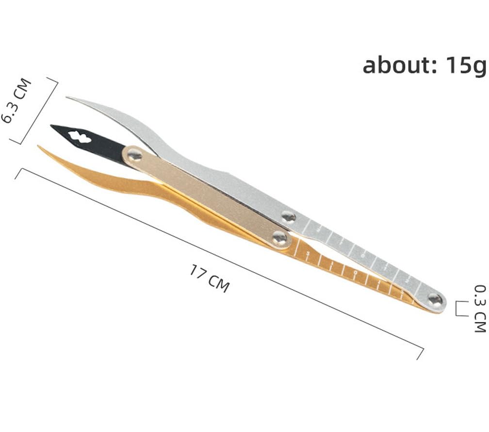 HOTWE Eyebrow Stencil Ruler for Microblading, Three-point Positioning Balance Ruler for Semi Permanent Makeup, Golden Ratio Caliper Measurement Tools
