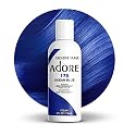 Adore Semi Permanent Hair Color (176 Ocean Blue) | Vegan & Cruelty-Free Blue Hair Dye | No Ammonia, No Peroxide, No Alcohol | 4 Fl Oz