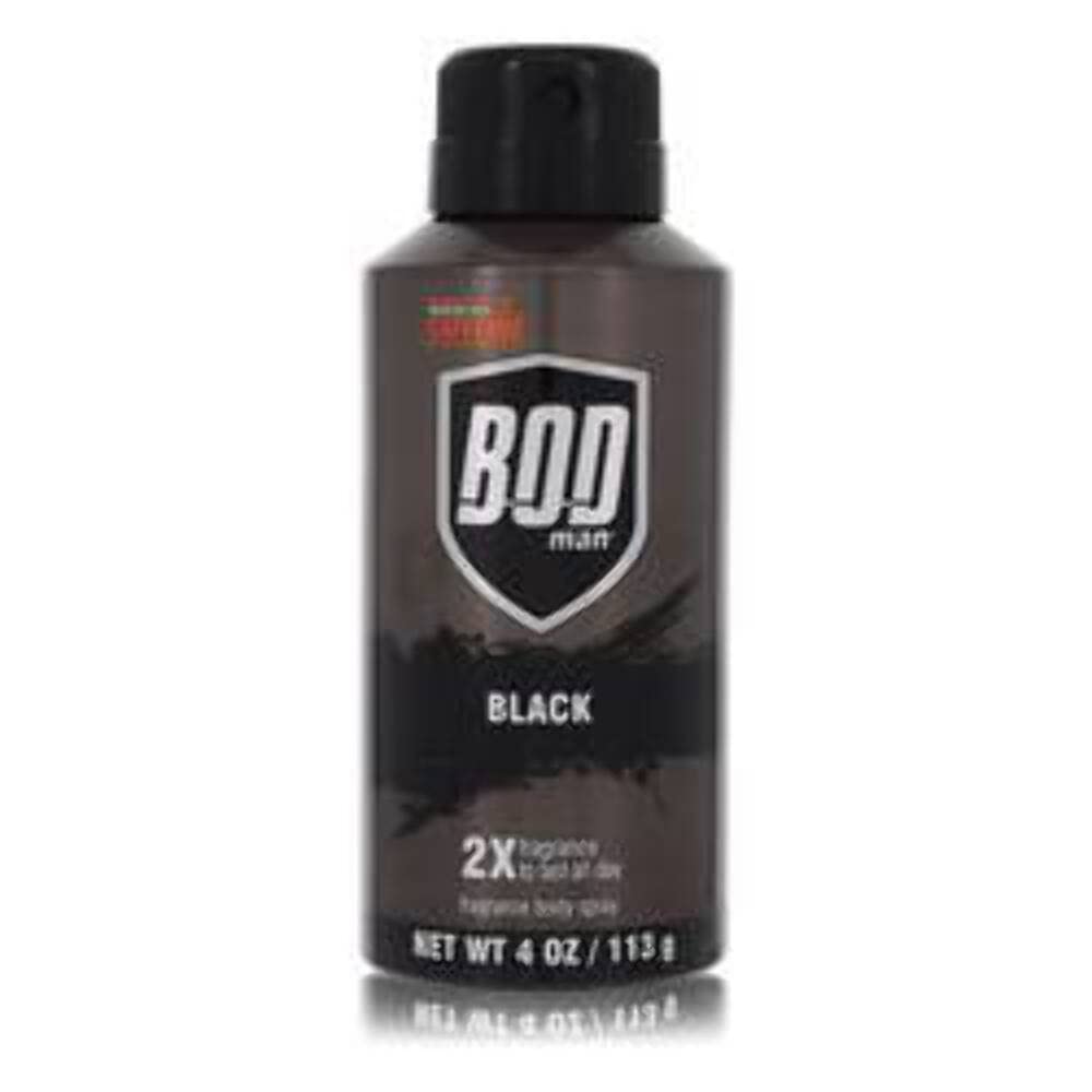 Bod Man Black by Parfums De Coeur Body Spray 4 oz for Men