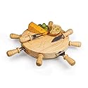 PICNIC TIME Mariner Cheese Board and Knife Set, Novelty Charcuterie Board Set with Stainless Steel Tools Housed in Helm Case Under the Lid…