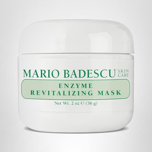 Mario Badescu Enzyme Revitalizing Mask - Infused with Nourishing Fruit Enzyme - Moisturizing Facial Mask for Radiant, Hydrated Skin and Revived