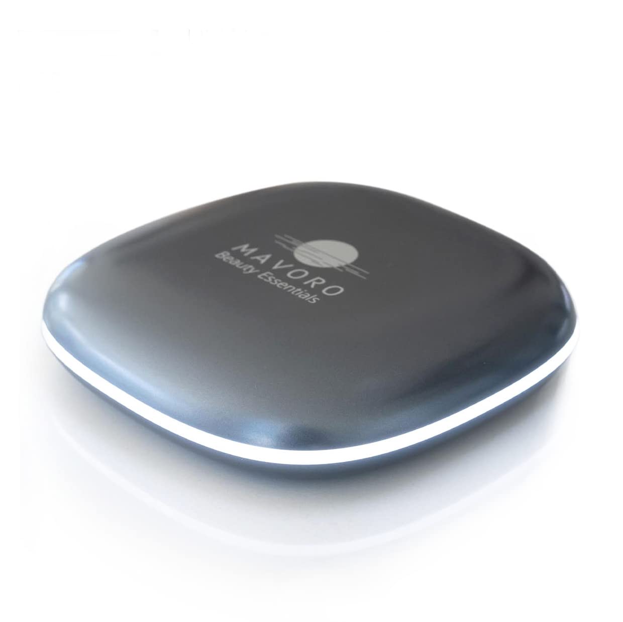 Mavoro LED Lighted Travel Makeup Mirror | 1x/10x Magnification | Rechargeable USB-C | Pocket & Purse Portable Lighted Travel Makeup Compact Mirror