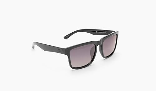 Optic Nerve Mashup XL Polarized Active Sunglasses for Men/Women Shiny Black Frame, Smoke Lens Silver Mirror