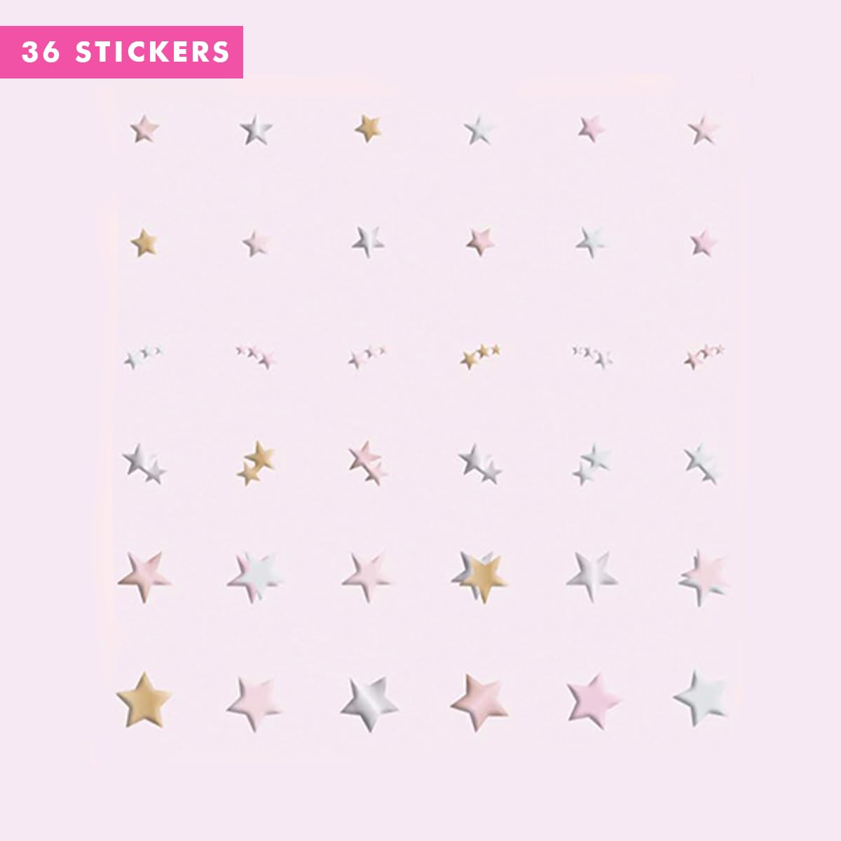 Olive & June Nail Art Stickers | Easy-to-Use Nail Designs | Hand-Screened, No-Fade Ink | Accent, Mix & Match, or Cover Chipped Polish | Shimmery Stars Beauty & Personal Care Olive & June