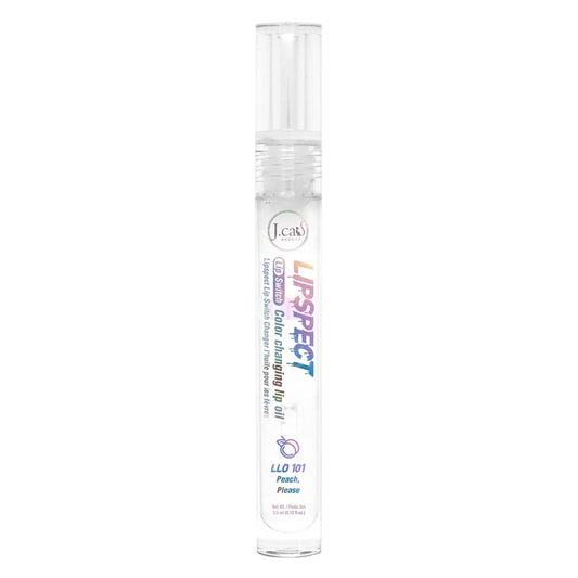 J.CAT BEAUTY Lipspect Lip Switch, Color Changing Lip Oil, LLO 101 Peach, Please, 0.1 fl oz (3 ml) Beauty & Personal Care J.CAT BEAUTY