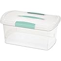 STERILITE 18748606 Box Showoffs Med Nesting Clear, Aquariem Blue