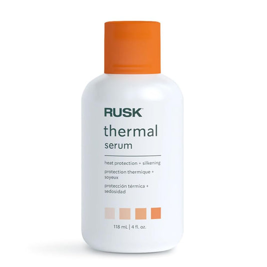 RUSK Thermal Serum - Heat Protectant Treatment for Frizz Control - Smoothing with Added Shine, Moisture & Cuticle Sealing - Lightweight Anti-Humidity