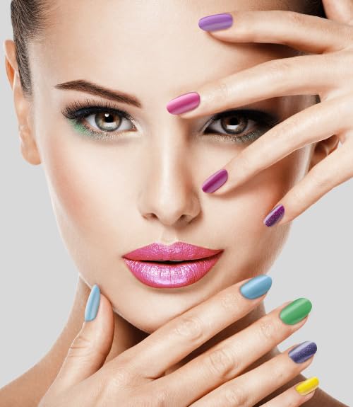 MASGLO Traditional Nail Polish 0.5 Fl. Oz. 3 piece kit with NUTRITIVE ROSE BASE, color COMICA and TOPCOAT GEL Beauty & Personal Care MASGLO
