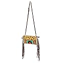 American Darling Women's Cross Body Bag Western Saddle Blanket Hair-On Genuine Leather Handbag and Ladies Purse