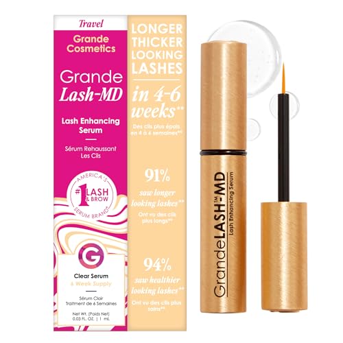 Grande Cosmetics GrandeLASH-MD Lash Enhancing Serum - Peptide & Vitamin Infused Formula for Longer, Thicker, Fuller Looking Lashes - Ophthalmologist Beauty and Personal Care Grande Cosmetics Default Title