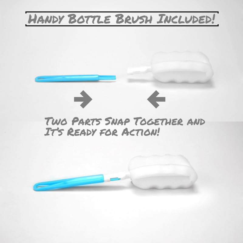 AquaFrut 32 OZ Fruit Infuser Water Bottle BPA-Free Fruit Infusion Sports Bottle - Flip Top Lid w Drinking Spout, Leak Proof, Made of Durable Tritan.