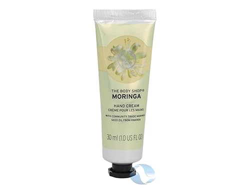 The Body Shop Moringa Hand Cream - Floral Fragrance, On-the-Go Hydration & Protection - 1.0 oz