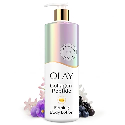 Olay Body Lotion for Women, Firming with Collagen Peptides Serum, Visibly Firmer Skin, 24hr Moisture & Hydration, Fast Absorbing Formula, Vitamin B3