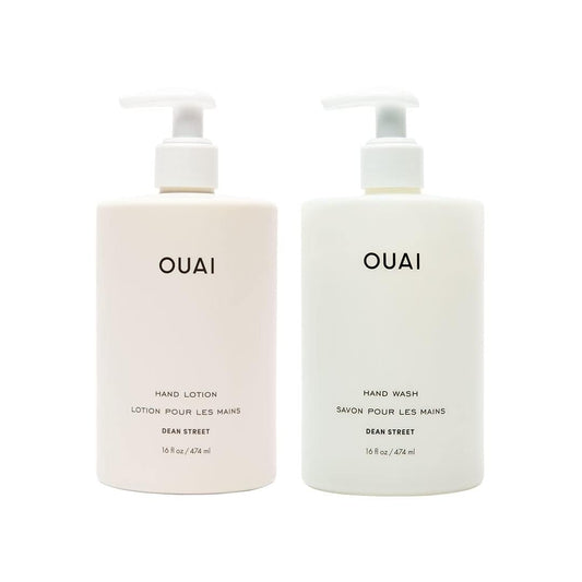 OUAI Hand Wash and Hand Lotion Set, Dean Street Scent - Moisturizes and Exfoliates with Daily Use - Made with Jojoba Esters, Avocado & Rosehip Oils Beauty & Personal Care OUAI