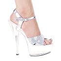 Sexy Fashions 601-JANIE in Silver Glitter