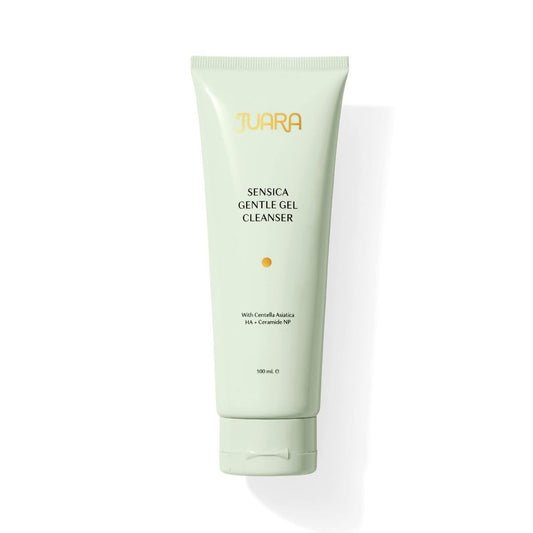 JUARA Sensica Gentle Gel Cleanser - Sulfate Free Face Wash for Sensitive Skin with Plant Extracts & MultiEx BSASM - Natural Daily Facial Cleanser, 3.3