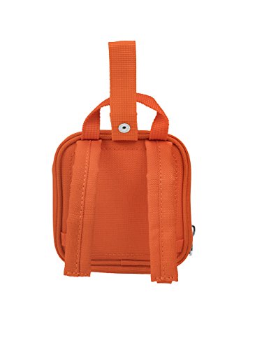 LEGO Kids Brick Mini Backpack Accessory Pouch with Novelty Backstraps, Snaps to Belt or Full-Size Backpack, Holds Small Items like Keys & Headphones, Orange