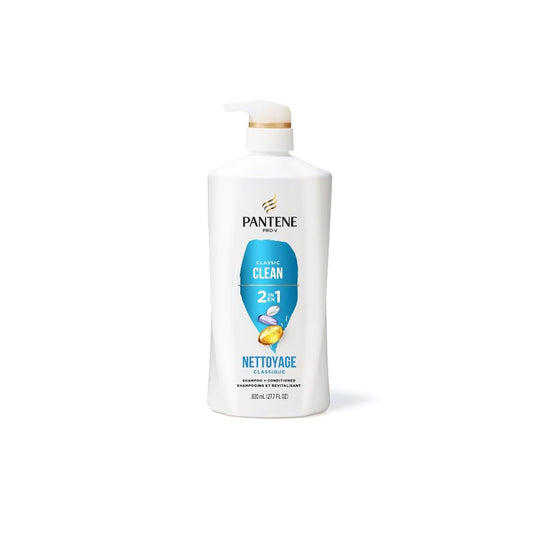 Pantene Pro-V Classic Clean 2in1 Shampoo + Conditioner, 27.7oz/820mL