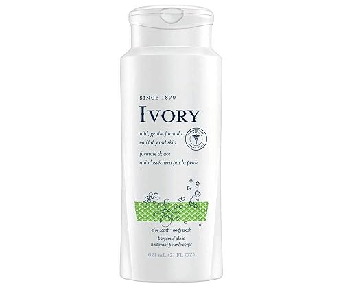 Ivory Scented Body Wash, Aloe 21 oz (Pack of 8)