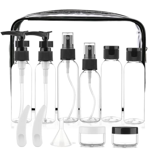 Cosywell Travel Size Bottles for Toiletries 13 Pack 2oz TSA Approved Toiletry Bottles Leak Proof Travel Kit for Women Men TSA Clear Toiletry Bag Beauty and Personal Care Cosywell Default Title