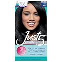 Just 5 Women's 5 Minute Permanent Hair Color with Conditioner, Grey Hair Coloring for Women - Rich Black