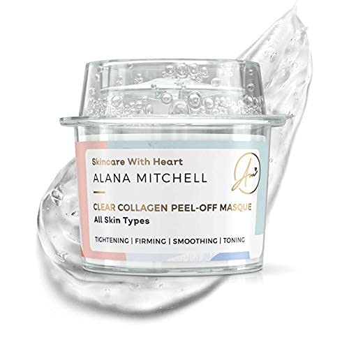 Alana Mitchell Anti Aging Collagen Facial Mask, Peel Off Face Mask Reduces Wrinkles & Fine Lines, Hydrating Face Masks, Tightening & Firming Skin
