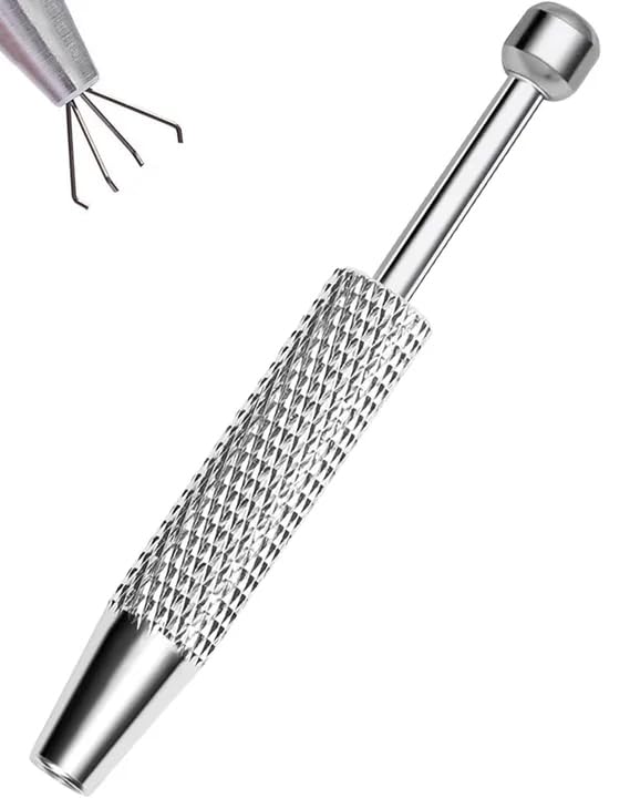 OUFER Piercing Ball Grabber Tool for Changing Piercing Jewelry, 316L Surgical Steel Internally Threaded Push Pin External Thread Assistant Body Beauty and Personal Care OUFER Default Title