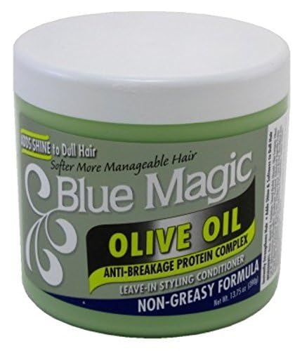 Blue Magic Olive Oil 13.75 Ounce Jar (406.6ml) (2 Pack)