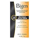 #58 Black Brown Bigen Permanent Powder - 12 Pack