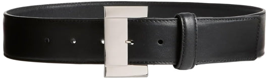 Altuzarra, Rectangular Buckle Belt, S, Black