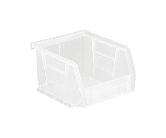 QUANTUM STORAGE SYSTEMS K-QUS210CL-8 8-Pack Ultra-Stack and Hang Bins, 5-3/8 inch x 4-1/8 inch x 3 inch, Clear