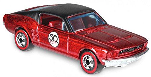 Hot Wheels 2018 50th Anniversary Originals 4/5 - Custom '67 Mustang (Red) with Button