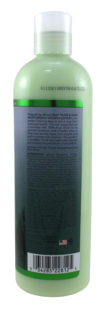 Africas Best Orig Olive Oil Max Strength Grow Lotion 12 Ounce (355ml) (6 Pack)