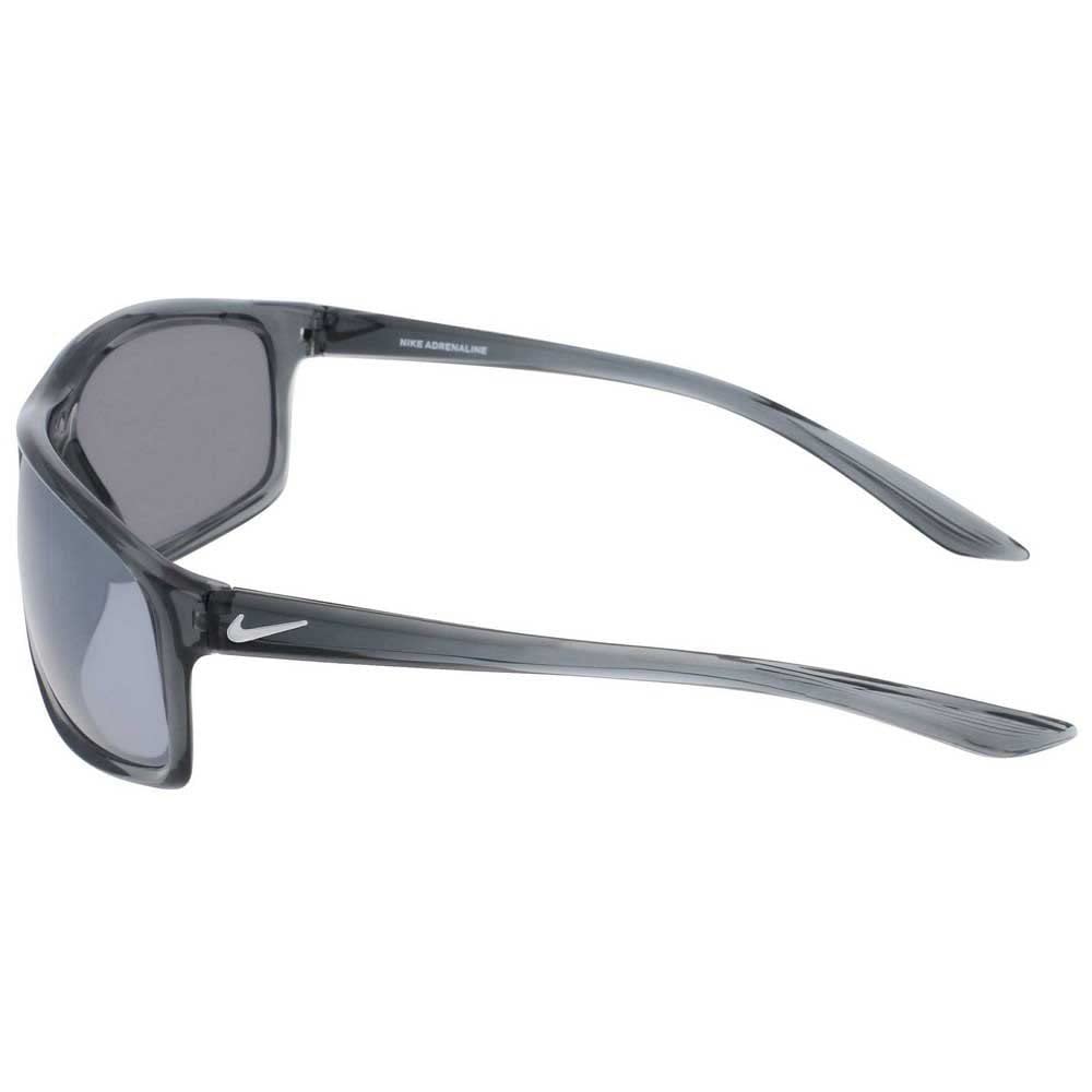 Nike Adrenaline Rectangular Sunglasses, Dark Grey, 66/15/135