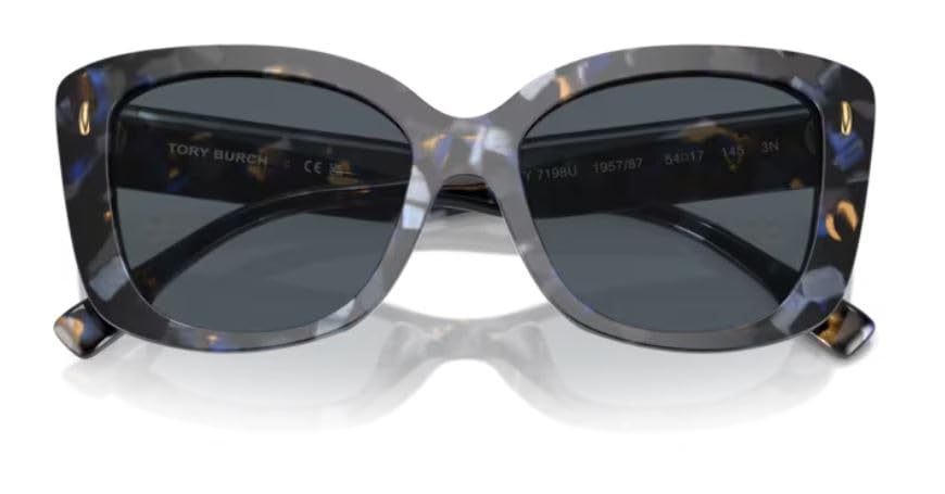 Tory Burch Sunglasses TY 7198 U 195787 Blue Tortoise Dark Grey