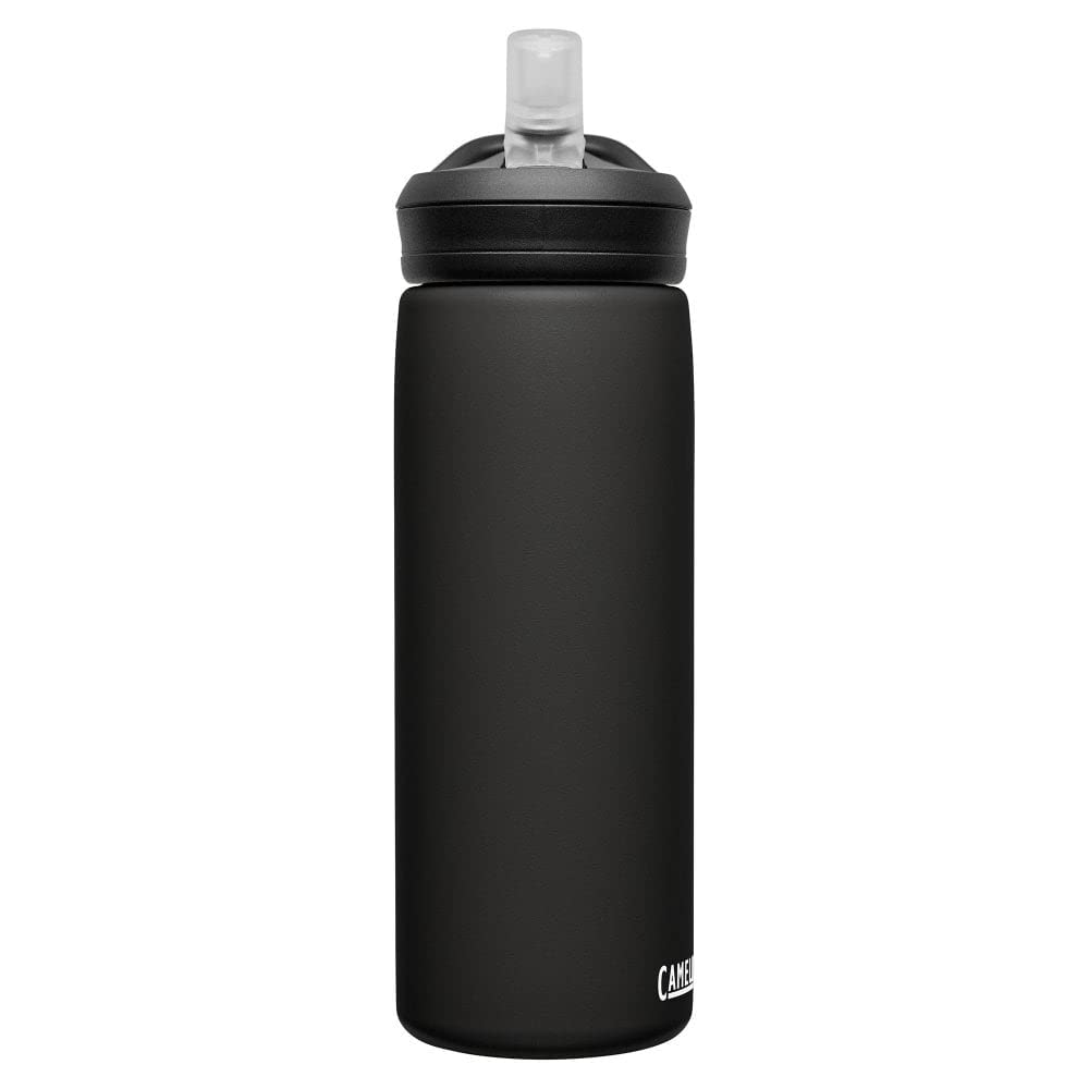 CamelBak Eddy+ Insulated Stainless Steel Bite Valve Straw Water Bottle Black, 20oz