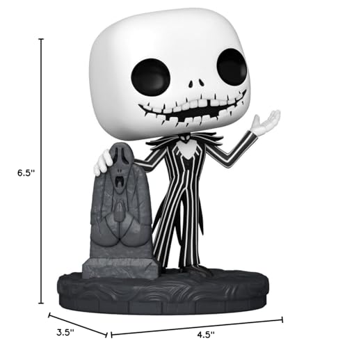 Funko POP! Disney: The Nightmare Before Christmas 30th - Jack Skellington with Gravestone - Collectable Vinyl Figure - Gift Idea - Official…