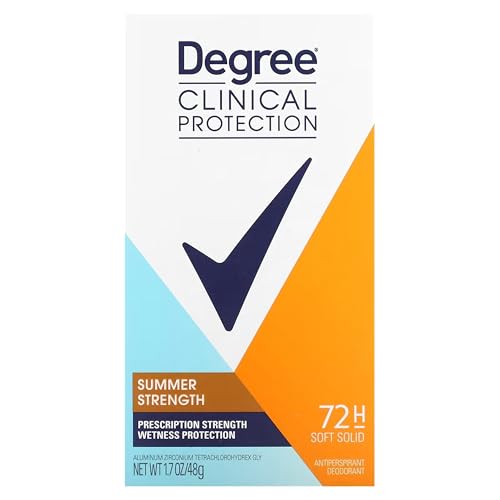 Degree Deodorant for Women, Clinical Protection Summer Rose 4-Pack - Prescription Strength 96H Antiperspirant, Soft Solid, 1.6 Oz Ea Beauty and Personal Care Degree
