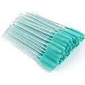 Apothie 50 Pieces Silicone Disposable Mascara Eyelash Wands - Eyebrow & Lash Extension Spoolie Brushes, Comb Separator, Microblading Tool, Applicator