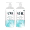 Kirk's Fragrance Free 3-in-1 Nourishing Cleanser, Shampoo Body Wash Bubble Bath, Coconut Oil and Aloe Vera, Vegan Non-GMO, 32 Fl Oz, Pack of 2