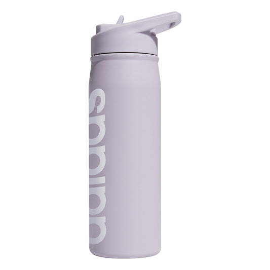 adidas 600 ML (20 oz) Straw Top Metal Water Bottle, Hot/Cold Double-Walled Insulated 18/8 Stainless Steel