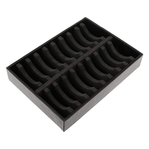 Prettyia Bracelet display Bracelet holder bracelet organizers and storage bangle box,bracelet holder display jewelry display tray-Black 20 Slots…