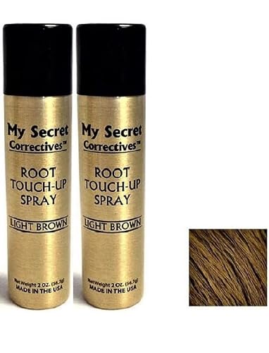 My Secret Correctives Root Touch-Up Spray Light Brown (2 Pack)
