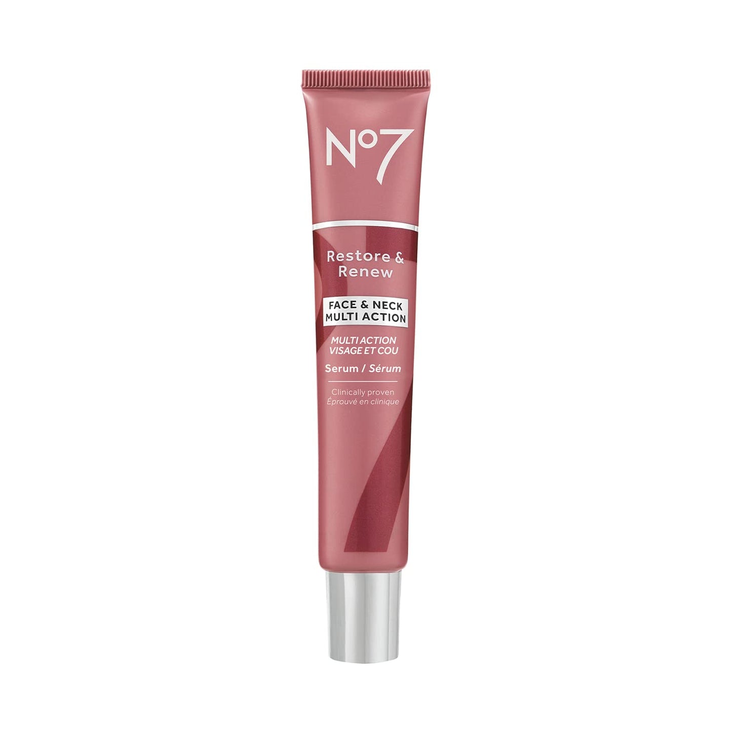 No7 Restore & Renew Multi Action Serum for Face & Neck - Anti Aging Serum for Neck Firming and Tightening - Infused with Hydrating Collagen Peptides Beauty and Personal Care No7 Default Title