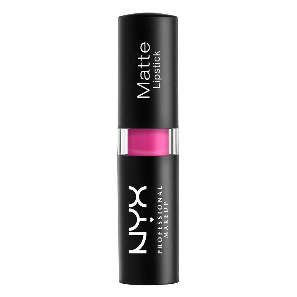 NYX PROFESSIONAL MAKEUP Matte Lipstick - Shocking Pink (Blue-Toned Hot Pink)