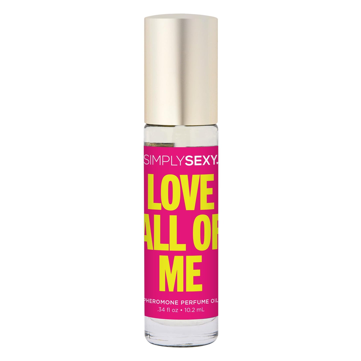 SIMPLY SEXY Affirmations Love All of Me Pheromone Perfume Oil - Fruity Gourmand Scent with Notes of Fresh Tropical, Mandarin and Tangerine - Roll-On
