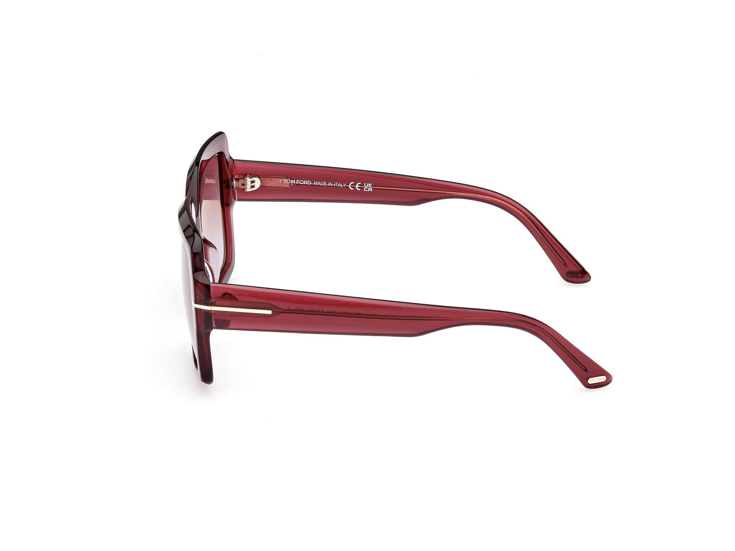 Tom Ford Sunglasses FT 1082 66Y Shiny Dark Red /